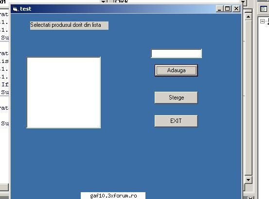 pt facultate - Private Sub Command1_Click() list1.AddItem - Forum Gaf